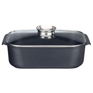 1. ELO Rechteckbräter Aluguss mit Deckel 40 x 26 cm – für jeden Braten