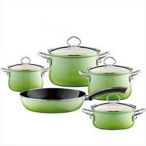1. Das Riess Kochgeschirrset Smaragd 5-teilig – für Kochanfänger und Hobbyköche