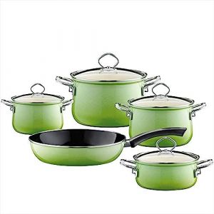 1. Das Riess Kochgeschirrset Smaragd 5-teilig – für Kochanfänger und Hobbyköche