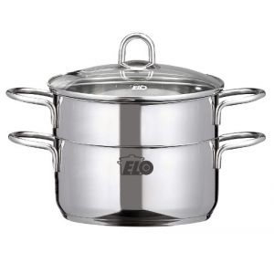 Edelstahl-Dampfgartopf mit 20 cm Durchmesser von Elo