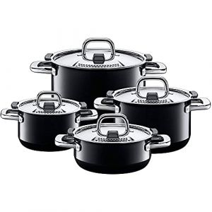 1. Silit Topfset 4tlg. Nature Black – innovatives Topfset für Hobby-Köche