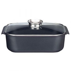 1. ELO Rechteckbräter Aluguss mit Deckel 40 x 26 cm – für jeden Braten