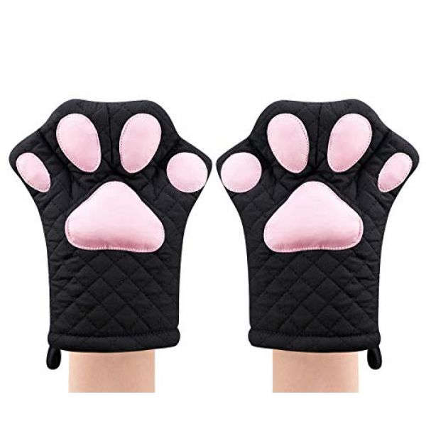 Lustige Topfhandschuhe als Katzenpfoten
