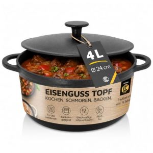 1. Krüger Gusseisen Topf Rustica 24 cm: der Große